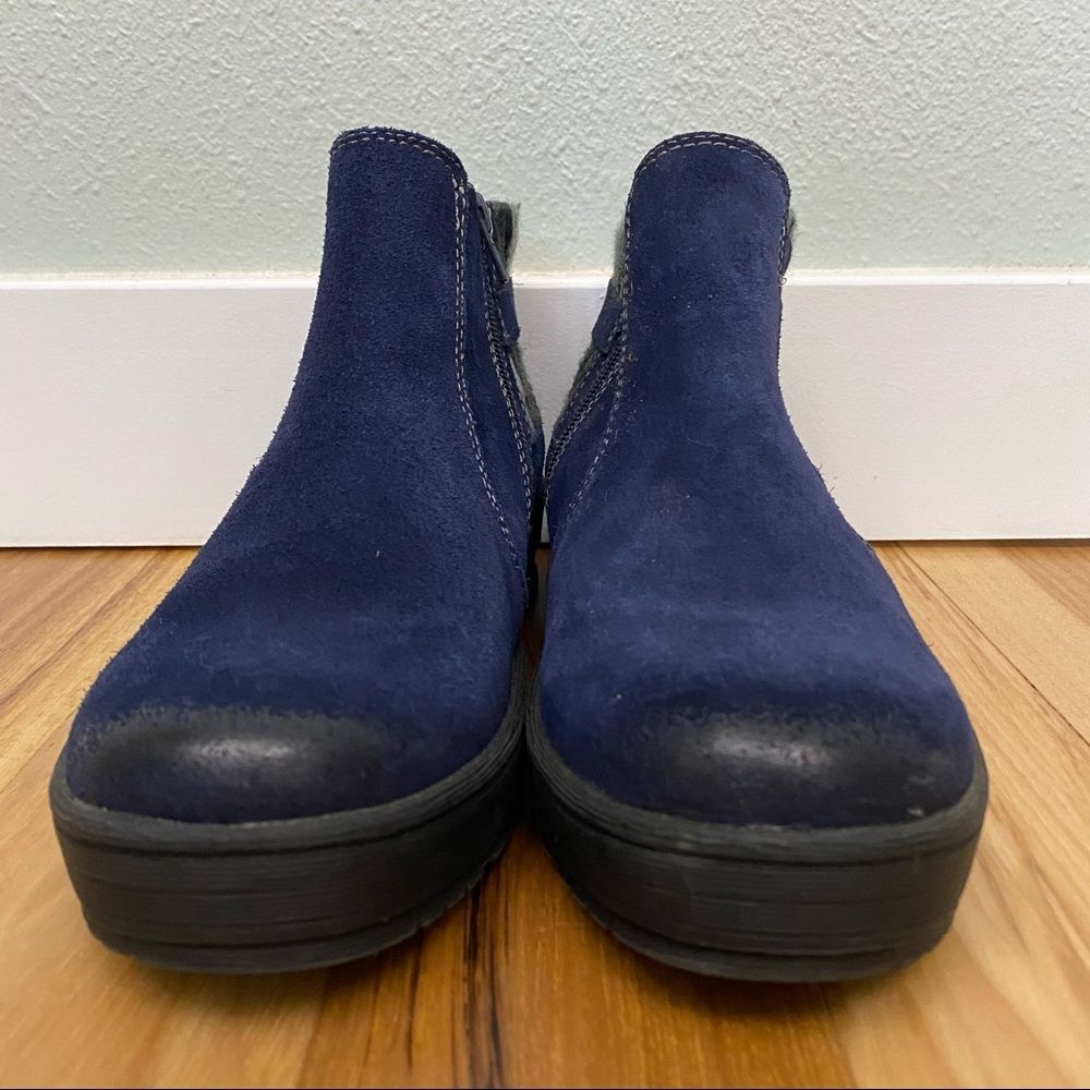 Earth Origins Water Repellent Suede Ankle Boots in Blue - Picture 5 of 8